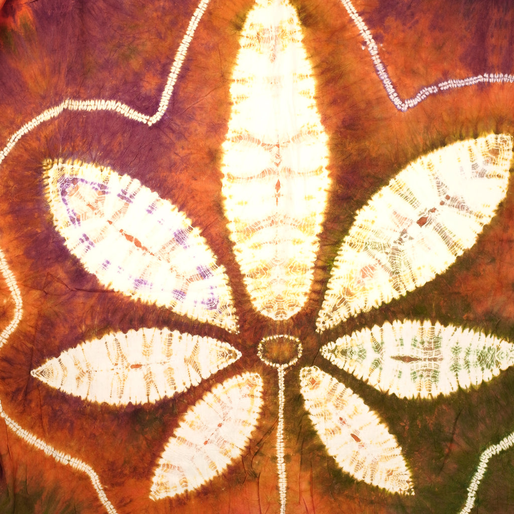 Earth-tone Purple Petalmark Scarf